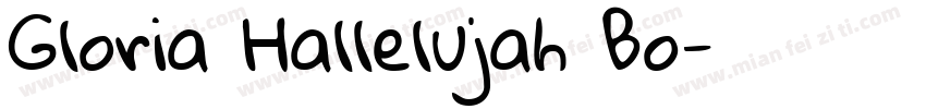 Gloria Hallelujah Bo字体转换